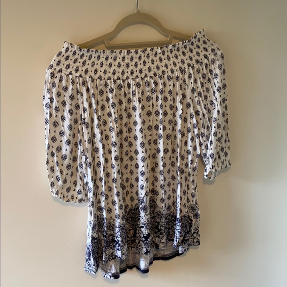 Off the shoulder blouse